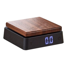 LifeShopping 胡桃木電子秤 非交易用秤 精度0.1g, 500g, 黑色/原木色, CAES0043