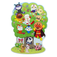 sun-star 麵包超人 大片拼圖 人物大集合 Set 經典角色 增加親子情感, 1組, 15片