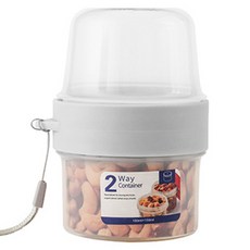 Happy Withers 2way 午餐罐沙拉雙層便当盒 150ml + 150ml, 1個, 混合顏色