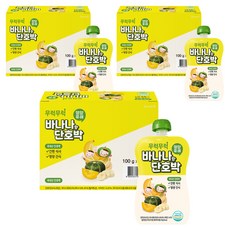 2ucareS 營養蔬果泥, 香蕉南瓜口味, 3箱, 700g