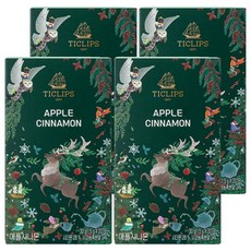 쌍계명차 티클립스 애플 시나몬 티, 20개입, 4개, 1.5g