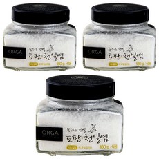 優質罐裝海鹽 細粒款, 180g, 3罐