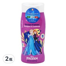 NATURAVERDE 冰雪奇緣 矢車菊滋潤洗髮潤髮露 4歲以上, 250ml, 2瓶