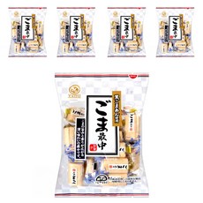 天惠 芝麻最中, 日本原裝進口道地日式傳統點心, 濃濃的芝麻香氣, 口感綿密, 甜而不膩, 搭配茶品享用更好吃, 191.1g, 5袋