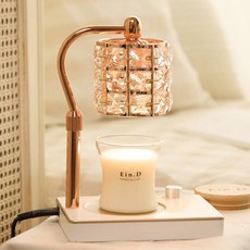 Candle Department Store Lucid 融蠟燈 + 融蠟燈專用大豆蠟燭150g組合, 玫瑰金 白色, Black Cherry