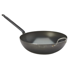 de Buyer 畢耶 輕礦藍鐵系列 中華北京炒鍋 5217.32 2.2kg, 32cm, 1個