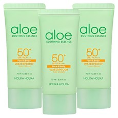 Holika Holika 蘆薈防水防曬霜 SPF 50+ PA++++, 70ml, 3個