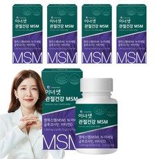 InnerSet MSM&N-乙醯葡糖胺&維他命D錠 72g, 60顆, 5個
