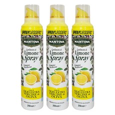 만토바 엑스트라버진 올리브오일 스프레이 레몬, 250ml, 3개