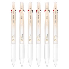 JAVAPEN Jium3겔 可擦式原子筆 0.5mm, 6個, 米色