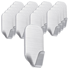 HiLO 3M 強力黏著不鏽鋼掛鉤架, 單一顏色, 20個