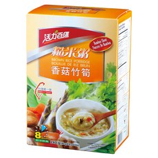 活力百匯 香菇竹筍糙米粥 240g (40g x 6包), 1盒