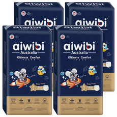 aiwibi 愛薇彼 夜用甄柔瞬吸 褲型尿布 9~14kg, L, 176片