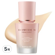 바닐라코 커버리셔스 파워 핏 파운데이션 30ml, 5개, 21 바닐라