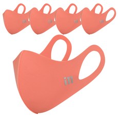 im 透氣口罩, Coral Pink, 5片