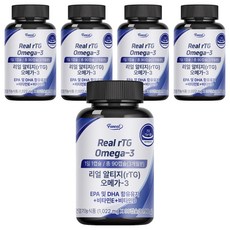 Funeat Real rTG Omega 3膠囊, 90顆, 5罐