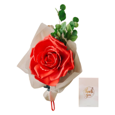 ASPASIA 超大玫瑰花束 + Thank you卡片, 1組, 紅色