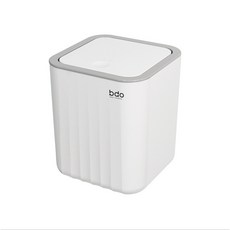 彈蓋桌面垃圾桶, 200g, 灰白色