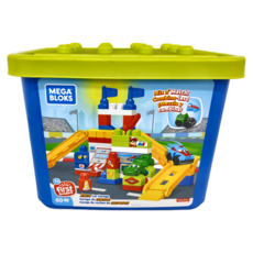 費雪 美高積木 賽車車庫情景套裝 60塊積木, 1組