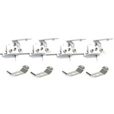 Winsharp 免鑽孔 4 捲簾配件組, 1套, 白色 + 單色