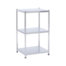 E-home Tough塔弗不鏽鋼收納置物架 開放式收納 承重20公斤, 幅60cm, 銀色, 3層