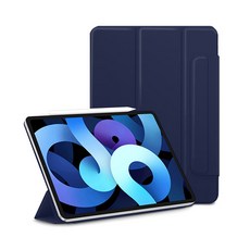 4YOU iPad磁性3折對開保護套, 海軍