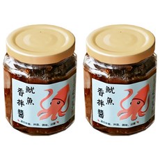 左邊口袋 魷魚香拌醬, 手工現炒製成, 拌飯拌麵好滋味, 240g, 2罐