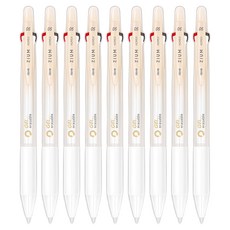 자바펜 지움3겔 지워지는 볼펜 0.5mm, 베이지, 9개