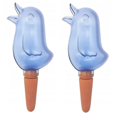 AHOYE 小鳥滴灌自動澆花器, 透藍色, 2個