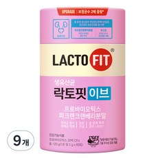 락토핏 이브 유산균, 120g, 9개