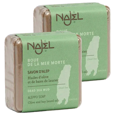 NAJEL 台灣公司貨 阿勒坡手工古皂 死海泥, 100g, 2個