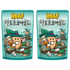 HBAF 杏仁果 薄荷巧克力味, 190g, 2包