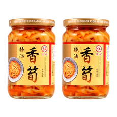 江記 辣油香筍 佐餐小菜, 320g, 2罐
