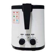 SAMPO 聲寶 健康油切氣炸鍋 3L 原廠保固, KZ-L19303BL, 白色, 1個