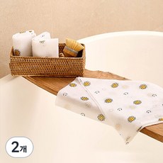 SHABATH Daily Smile 沐浴巾, 2個, 3入, 黃色