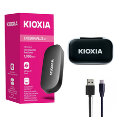 키오시아 PLUS G2 외장SSD, 2TB, 블랙 2TB, 블랙