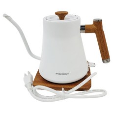 THOMSON 木紋手沖細口壺, 壺身 + 壺蓋 + 底座, 800ml, 1個