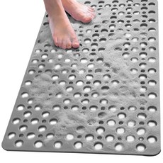 HANEE 浴室防滑墊 方形 75 x 43 cm, 灰色, 1個