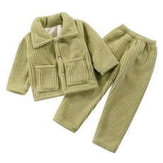 Kids Day 兒童睡眠睡衣 毛圈羅紋上下套裝