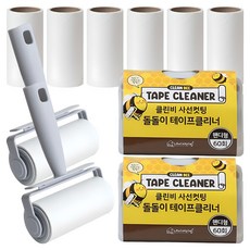 Nature Living Clean bee斜線切滾筒黏塵器+替換裝 4捲組 手持型, 2組
