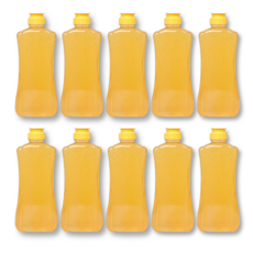 LivingFamily 單鍵式蜂蜜瓶容器 黃色瓶蓋, 10個, 1L