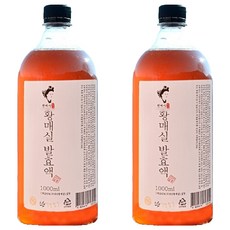 하동권여사 황매실 발효액, 1L, 2개