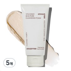 이니스프리 화산송이 바하 모공 클렌징폼, 150g, 5개