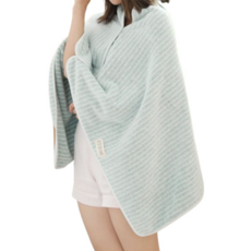 JOHNYFREE 按扣搭扣沙灘巾, 1個, 藍色