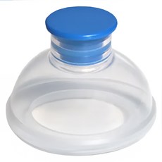 R&R 矽膠拍嗝器 L號 直徑8公分, 天空藍色, 1個