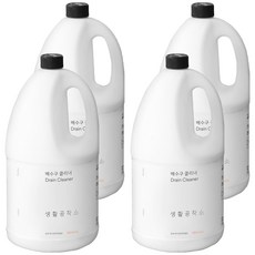 생활공작소 배수구 클리너, 3L, 4개