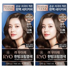 RYO 呂 優雅彩 營養遮白髮染髮霜, 2個