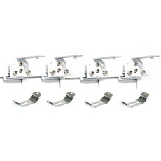 Winsharp 免鑽孔支架斑馬簾配件組, 1套, 白色 + 單一顏色