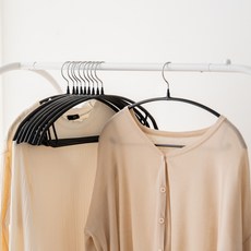 JMIL 掛鉤可旋轉防滑無痕衣架, 黑色, 30個