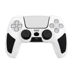 JAMMON PS5 DualSense 雙色矽膠保護套 第2代 雙色白, 單一商品, 1個